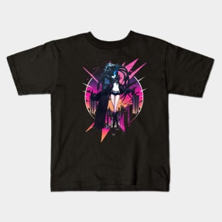 Clash of Realities Black Rock Shooter's Cinematic Convergence Kids T-Shirt